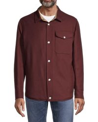 Brunello Cucinelli - Reversible Wool, Silk & Cashmere Shirt Jacket - Lyst