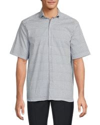 Luchiano Visconti - Micro Geometric Print Shirt - Lyst