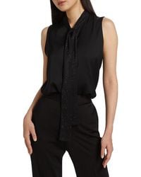 Kobi Halperin - Evelyn Silk-blend Sleeveless Blouse - Lyst