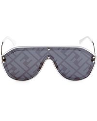 Fendi 99mm Shield Sunglasses - Grey