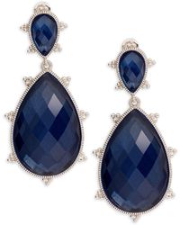 Ferragamo Batu Sterling Silver Green Amethyst & Diamond Ring - Metallic