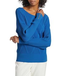 Tahari - The Melinda Rib-Knit Sweater - Lyst