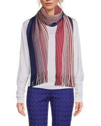 Missoni - Chevron Patterned Fringed Scarf - Lyst