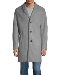 Cole Haan - Stretch-wool Topcoat - Lyst