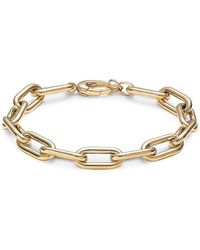 Saks Fifth Avenue - 14k Yellow Gold Paperclip Chain Bracelet - Lyst
