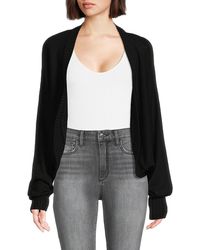DKNY - Solid Open Front Cardigan - Lyst