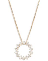 Saks Fifth Avenue - 14K & 0.5 Tcw Diamond Circle Pendant Necklace - Lyst