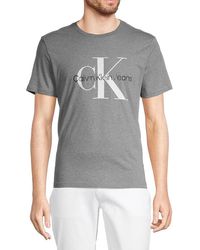 Calvin Klein Logo Tee - Gray