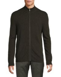 Autumn Cashmere - 'Merino Wool & Cashmere Zip Front Cardigan - Lyst