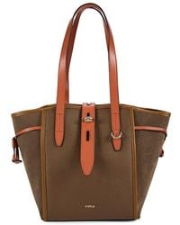 Furla - Leather & Suede Tote - Lyst