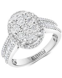 Effy - 14k White Gold & 0.95 Tcw Diamond Ring - Lyst