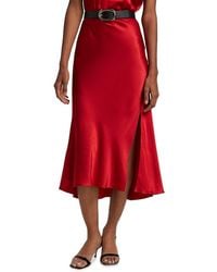 Rails - Maya Satin Midi-skirt - Lyst