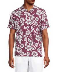Onia - 'Floral Short-Sleeve Shirt - Lyst