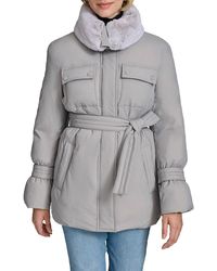 Andrew Marc - Laken Faux Rabbit Fur Padded Jacket - Lyst