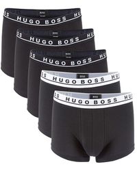 BOSS by HUGO BOSS 5-pack Logo Trunks - Black