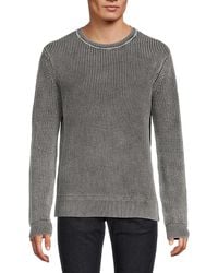 HUNTER - Textured Cotton Crewneck Sweater - Lyst