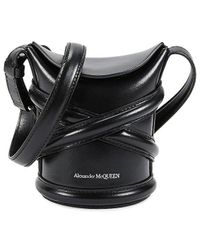 Alexander McQueen - Mini Curve Leather Crossbody Bag - Lyst