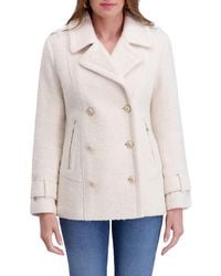 Kensie - Bouclé Wool-blend Peacoat - Lyst