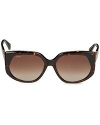 Max Mara - 58Mm Square Shield Sunglasses - Lyst