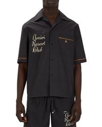 Amiri - Resort Club Embroidered Short-Sleeve Shirt - Lyst