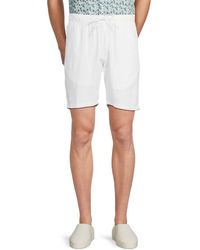 Saks Fifth Avenue - Linen Blend Drawstring Shorts - Lyst