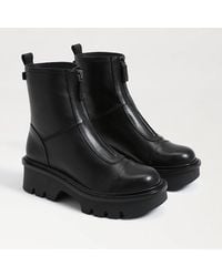 Sam Edelman - Cooper Lug Sole Bootie Leather - Lyst