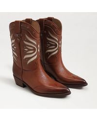 Sam Edelman - Rylin Western Boot Luxe Leather - Lyst