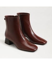 Sam Edelman - Paige Ankle Boot Rich Copper Leather - Lyst