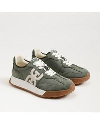 Sam Edelman - Langley Lace Up Sneaker/Multi Nylon/Suede - Lyst