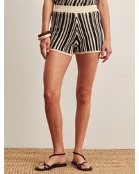 Sanctuary - Natural State Openwork Short Cabana Stripe - Lyst