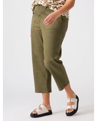 Sanctuary - Vacation Crop High Rise Pant Burnt Olive Inclusive Collection - Lyst