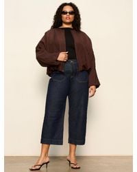Sanctuary - Linen Bubble Jacket Rich Soil Extended Sizing - Lyst
