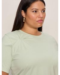 Sanctuary - Soft Twist Tee Detox Green Extended Sizing - Lyst
