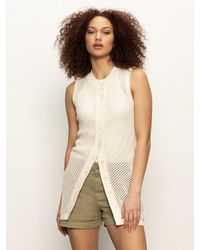 Sanctuary - Long Openwork Vest Macrame - Lyst