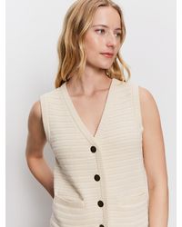 Sanctuary - Textured Sweater Vest Macrame - Lyst