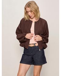Sanctuary - Linen Bubble Jacket Rich Soil - Lyst