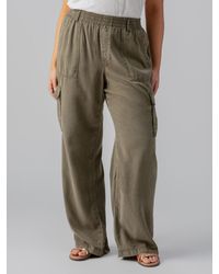 Sanctuary - Relaxed Reissue Cargo Standard Rise Pant Burnt Olive Inclusive Collection - Lyst