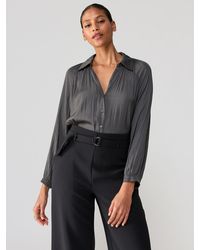 Sanctuary - Casually Cute Sateen Blouse Mineral - Lyst