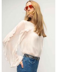 Sanctuary - Better Days Blouse Pink Milk - Lyst