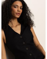 Sanctuary - Relaxed Modern Vest Black - Lyst