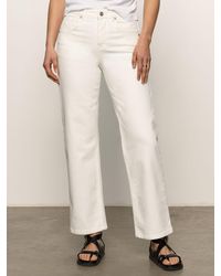 Sanctuary Denim - Soleil 90's Straight High Rise Jeans White - Lyst