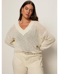 Sanctuary - Airy Openwork Sweater Macrame Extended Sizing - Lyst