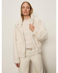 Sanctuary - Coco Fur Jacket Almond Cream - Lyst