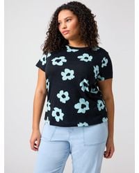 Sanctuary - The Perfect Tee Aqua Flower Pop Inclusive Collection - Lyst