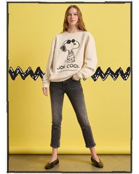 Sanctuary - Sanctuary X Peanuts 75th Anniversary Joe Cool Sweatshirt Collagen - Lyst
