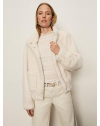 Sanctuary - Coco Fur Jacket Almond Cream - Lyst