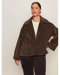 Sanctuary - Colette Fur Jacket Choco Chip Extended Sizing - Lyst
