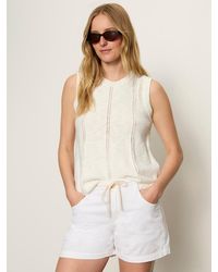 Sanctuary - Easy Pointelle Shell Chalk - Lyst