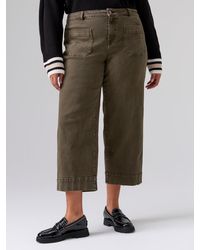 Sanctuary - The Marine Standard Rise Crop Trouser Pant Fatigue Inclusive Collection - Lyst
