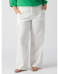 Sanctuary - Reissue Cargo Standard Rise Pant White Inclusive Collection - Lyst